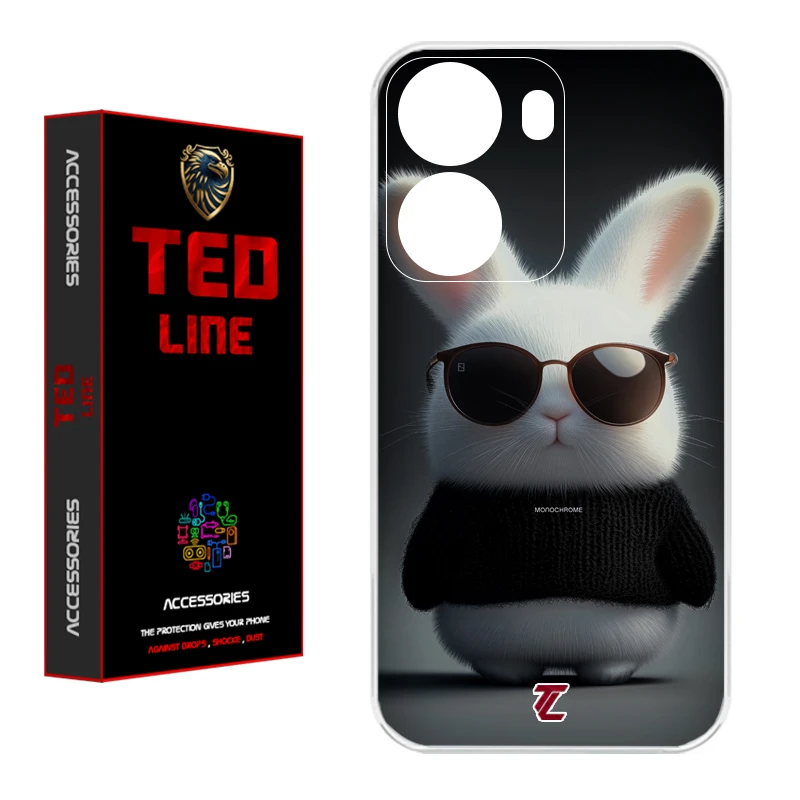 کاور تد لاین طرح خرگوش کد 1106 مناسب برای گوشی موبایل شیائومی Poco X7 Pro 5G