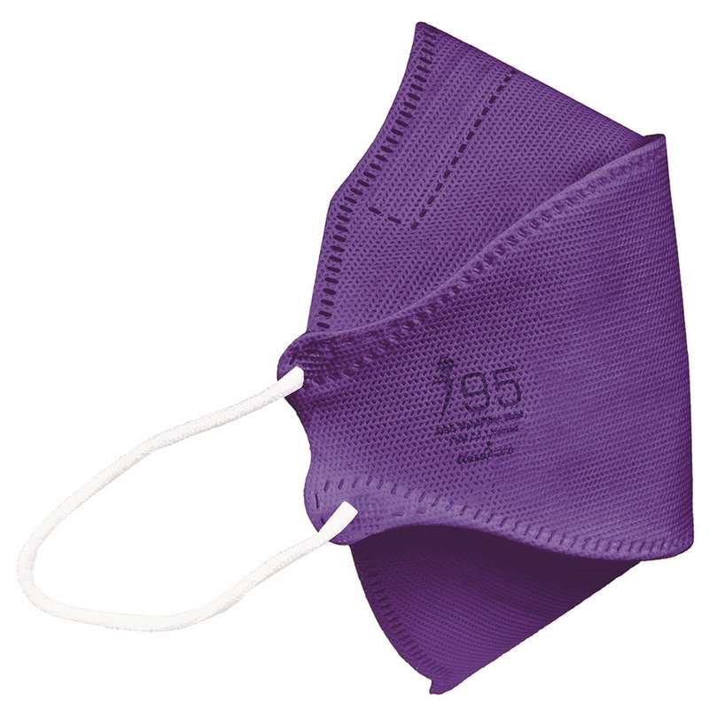 ماسک تنفسی ریما مدل سه بعدی N95 نانو کد Perple-F95 بسته 25 عددی