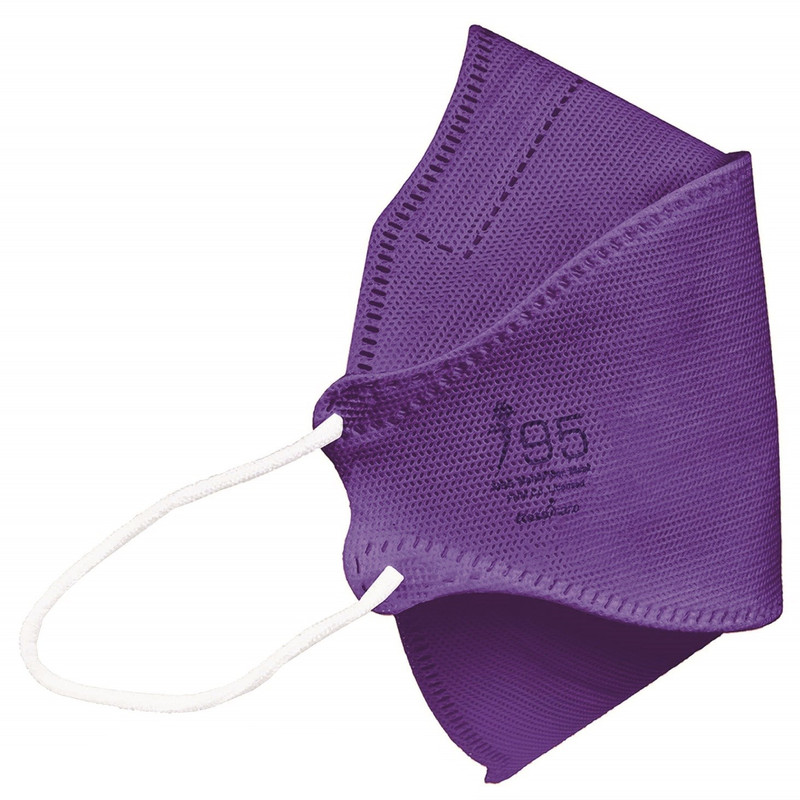 ماسک تنفسی ریما مدل سه بعدی N95 نانو کد Perple-F95 بسته 25 عددی