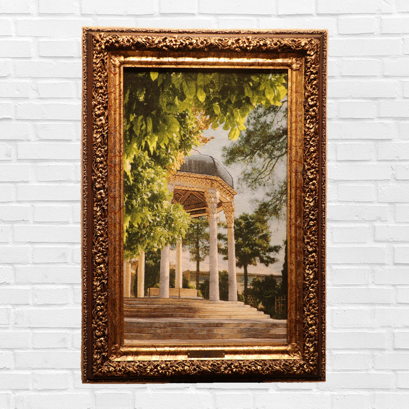 تابلو فرش دستباف مدل حافظیه کد 5445 تابلو فرش دستباف مدل حافظیه کد 5445