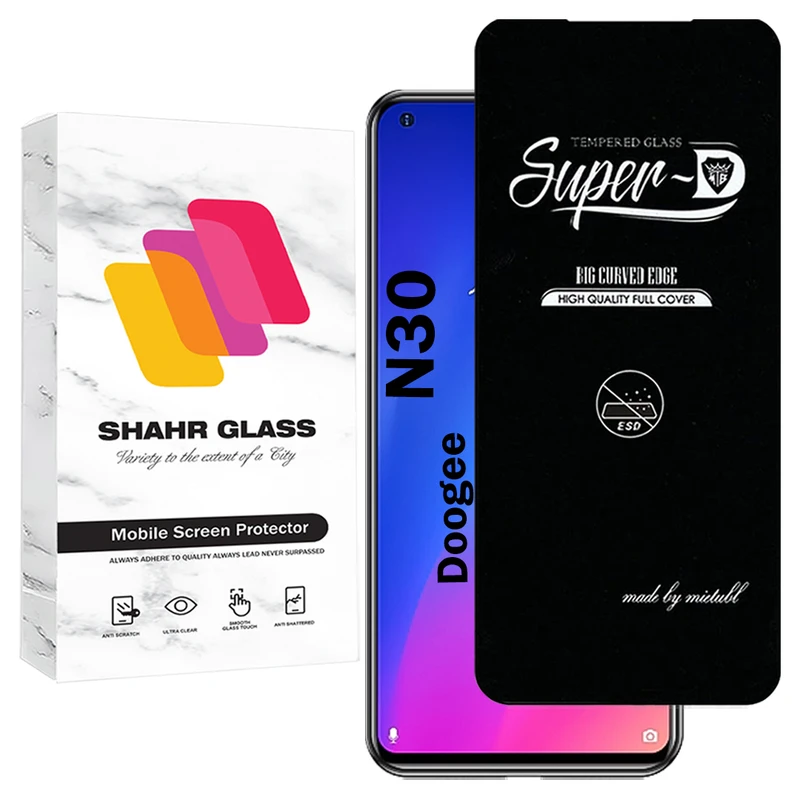 محافظ صفحه نمایش شهر گلس مدل SUPERDNSH مناسب برای گوشی موبایل دوجی Doogee N30