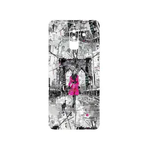MAHOOT Collage of Catwalk Bridge Cover Sticker for Samsung Galaxy A6 Plus 2018
