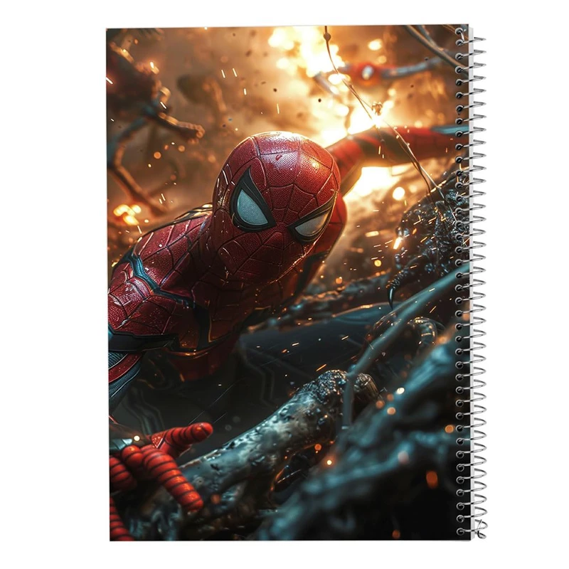 دفتر لیست خرید 50 برگ مدوپد مدل مردعنکبوتی (spiderman) کد DF15050