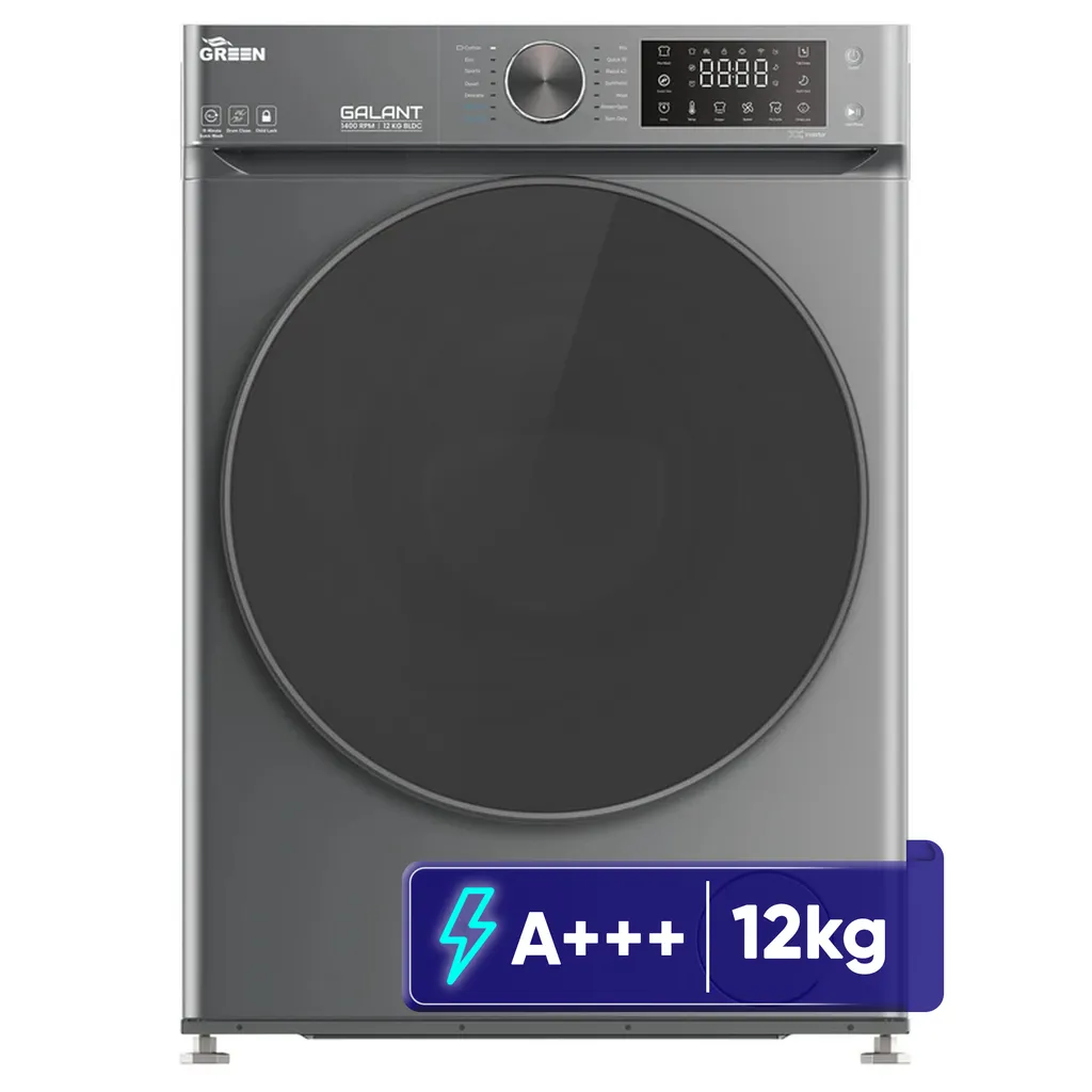 ماشین لباسشویی 12 کیلوگرم اتوماتیک گرین مدل GWM120BL1400