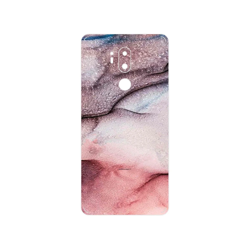 برچسب پوششی ماهوت مدل Smoky pink marble مناسب برای گوشی موبایل ال جی G7 PLUS THINQ