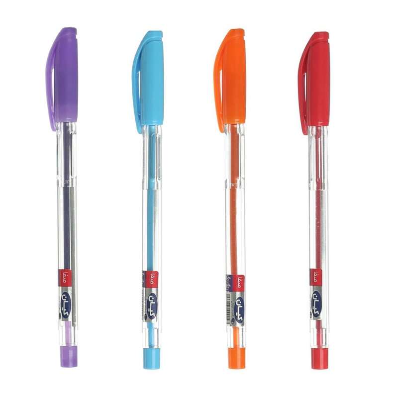 خودکار کیان مدل رنگارنگ بسته 4 عددی