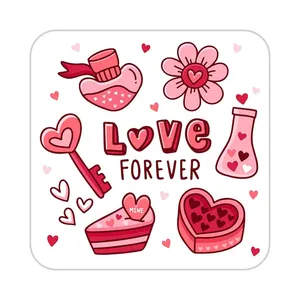 زیر لیوانی کاکتی طرح عاشقانه مدل mp36379