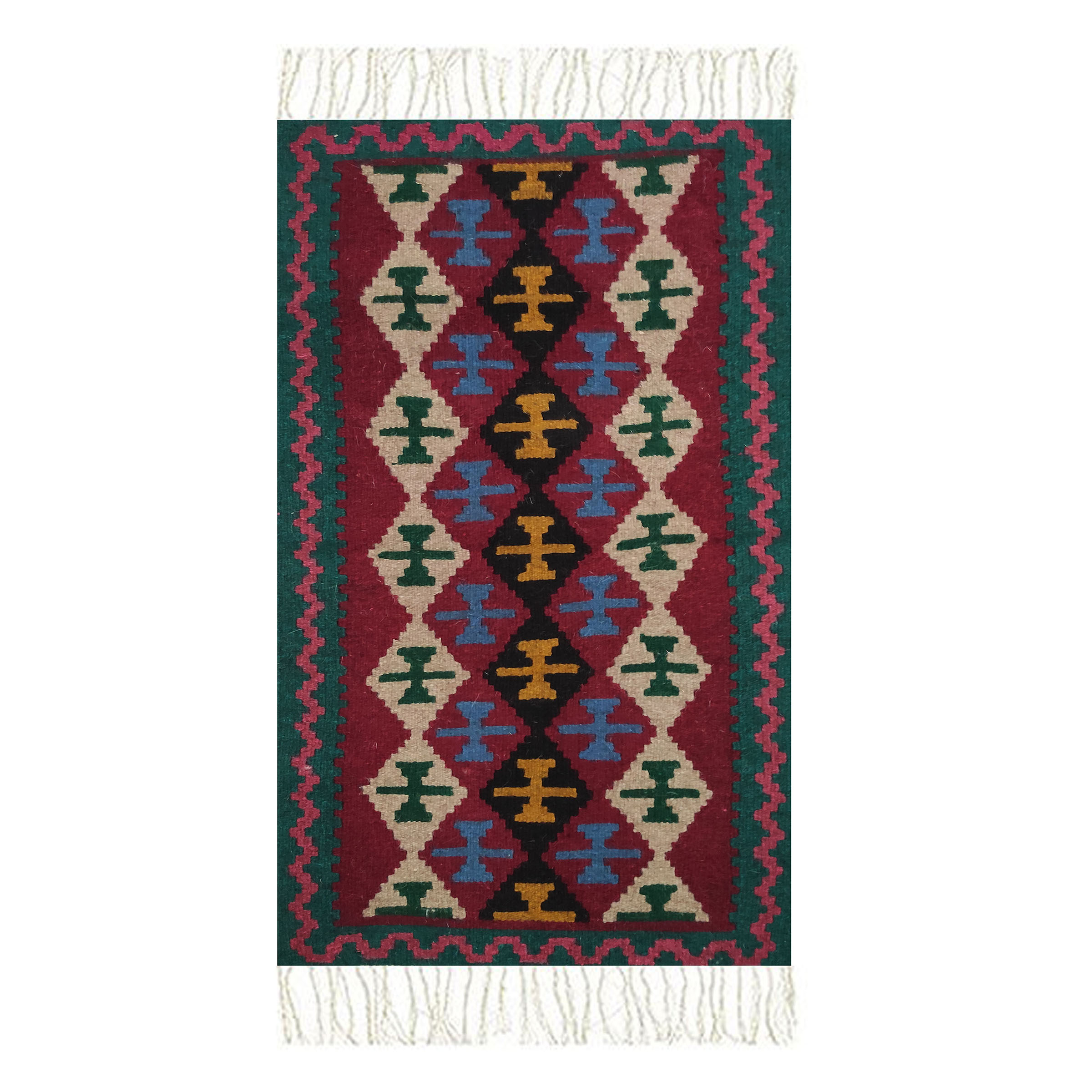 گلیم دستبافت نیم متری مدل آذربایجان کد sk27