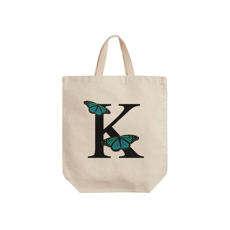 ساک خرید ترمه طراحان ایده مدل حرف K پروانه ای کد cfp3013 - S