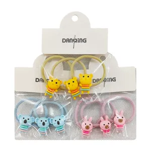 کش مو دخترانه مدل عروسکی کد FF-447 بسته 9 عددی