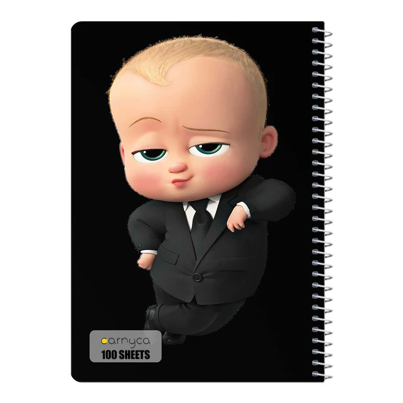 دفتر مشق 100 برگ سیمی کارنیکا طرح بچه رئیس The Boss Baby کد 54435