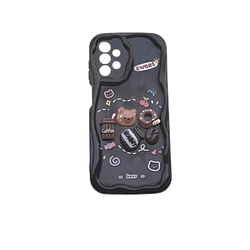 کاور مدل عروسکی برجسته طرح خرس و عسل کد 608 مناسب برای گوشی موبایل سامسونگ Galaxy A13