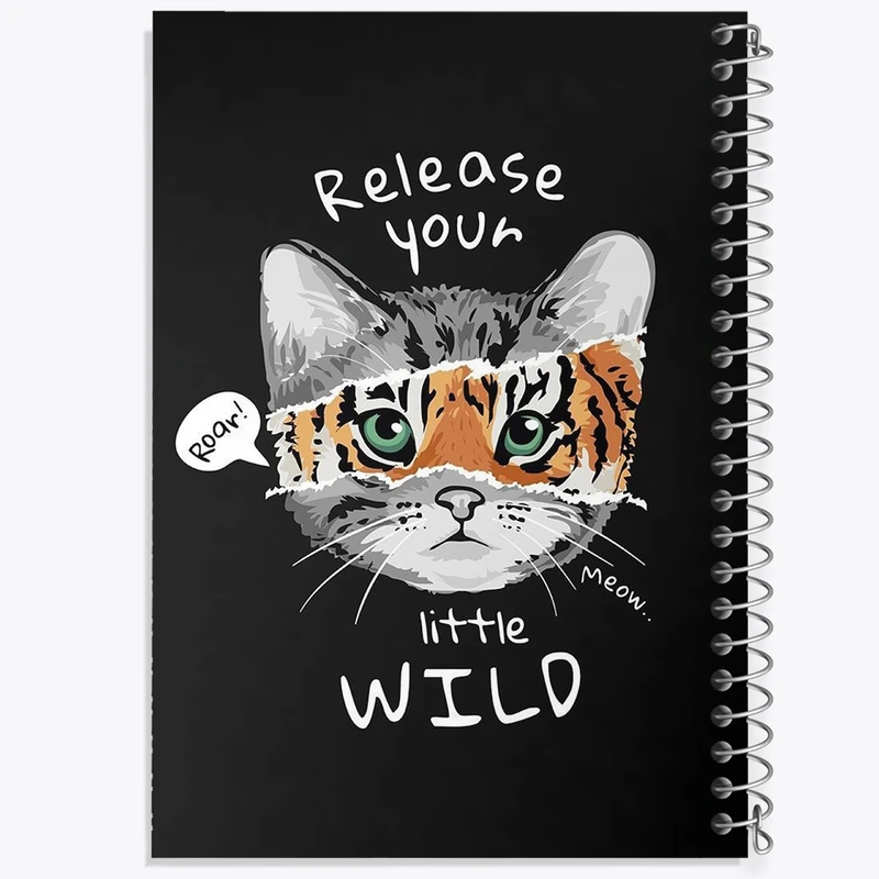 دفتر لیست خرید 50 برگ خندالو طرح گربه (Cat) کد F983