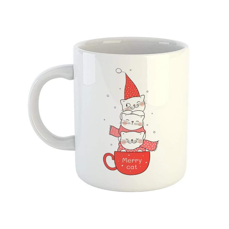 ماگ مدل گربه کیوت طرح فانتزی جذاب 12