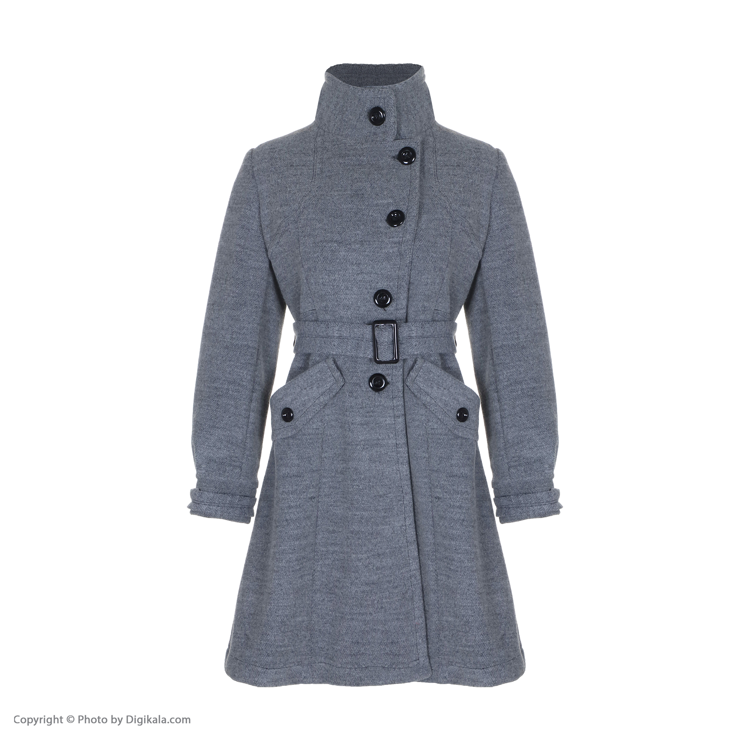 پالتو زنانه بلو اند وایت مدل کچه عروسکی 3