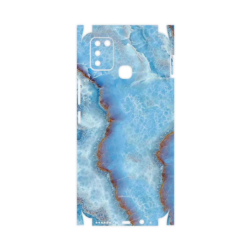 برچسب پوششی ماهوت مدل Blue-Ocean-Marble-FullSkin مناسب برای گوشی موبایل اینفینیکس Smart 6 X657B
