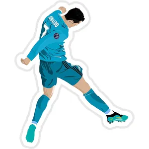 استیکر لپ تاپ طرح Cristiano Ronaldo Bicycle Kick کد ST397