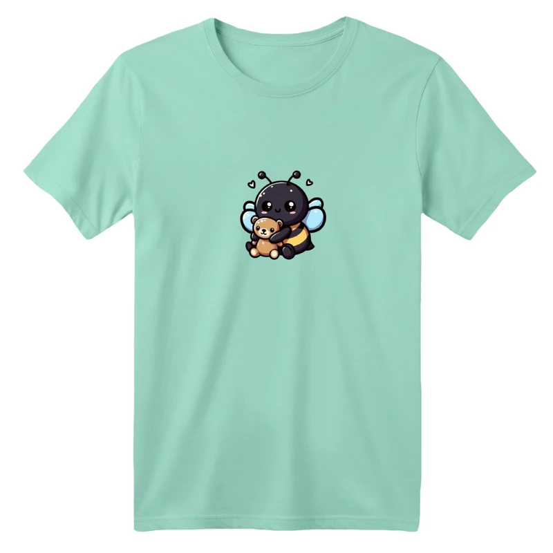 تی شرت آستین کوتاه بچگانه مدل زنبوری کد 01