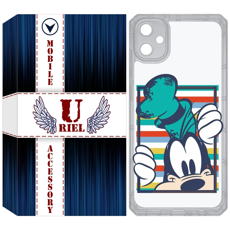 کاور یوریل مدل Clear کد 2 طرح سگ مناسب برای گوشی موبایل سامسونگ Galaxy A05