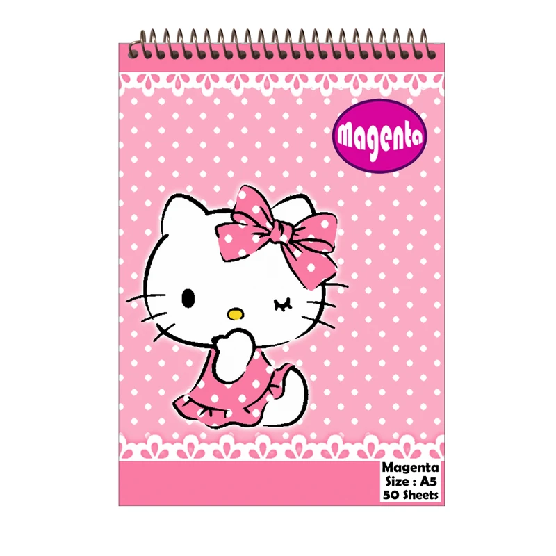 دفتر نقاشی مجنتا طرح کیتی کد 00103