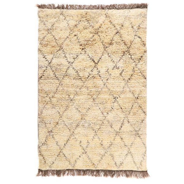 گلیم گبه دستبافت دو متری مدل شگی طرح مراکشی کد 140887