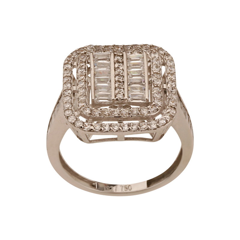 انگشتر طلا 18 عیار زنانه نیکان گلد مدل NK456 سایز 56 به همراه 30 سوت هدیه طلا