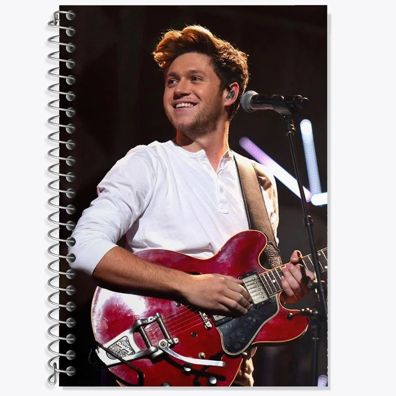 دفتر زبان 50 برگ خندالو مدل دو خط طرح نایل هوران گروه موسیقی وان دایرکشن One Direction کد 2929