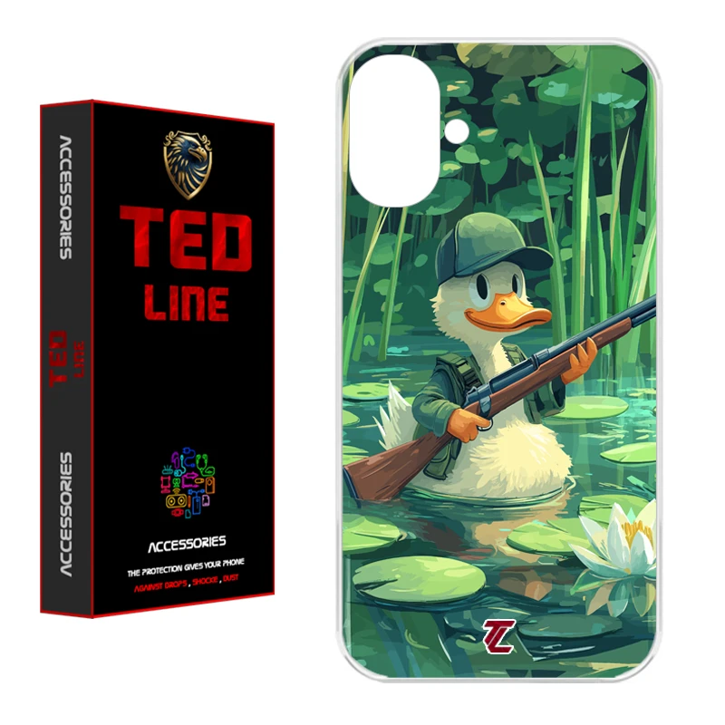 کاور تد لاین طرح اردک کد 1123 مناسب برای گوشی موبایل اپل Iphone 16  