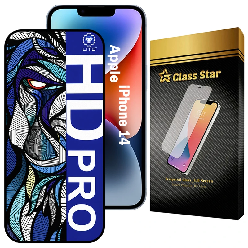 محافظ صفحه نمایش گلس استار مدل LITOHDG مناسب برای گوشی موبایل اپل iPhone 14