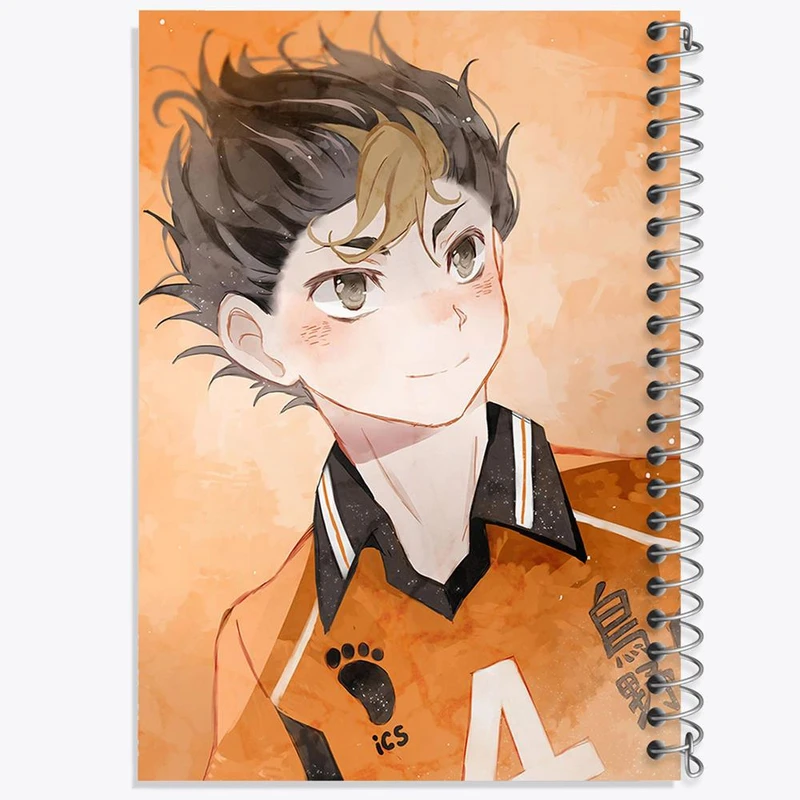 دفتر ژورنال نویسی 50 برگ خندالو مدل نقطه ای طرح نیشینویا یو انیمه هایکیو Haikyu کد 17785