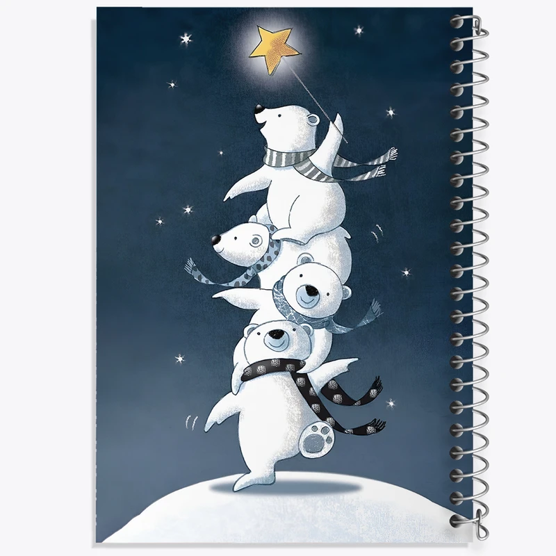 دفتر لیست خرید 50 برگ خندالو طرح خرس های کیوت کد F8252