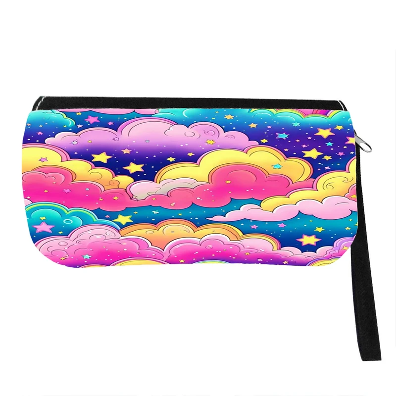 جامدادی پاد آفرین مدل فانتزی طرح ابر آسمان رنگی رنگی کد p1355