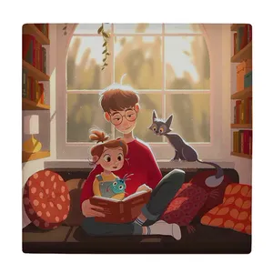 کاشی کارنیلا طرح کتابخوان ها مدل لوحی کد klh1987