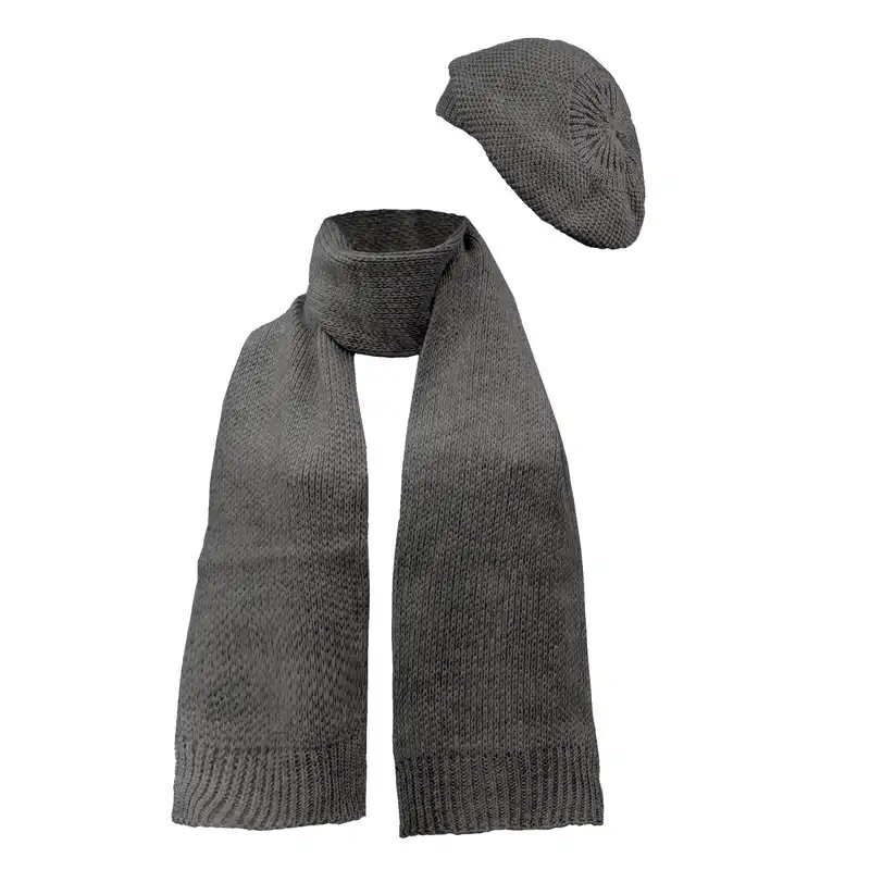 ست کلاه و شال گردن بافتنی کد Z4387