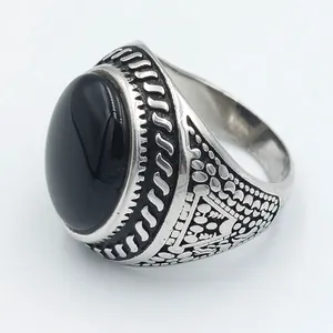 انگشتر نقره مردانه مدل عقیق کد 20626