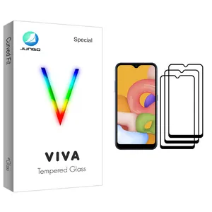 Junbo Viva Glass Screen Protector For Samsung Galaxy A01 Pack Of 3