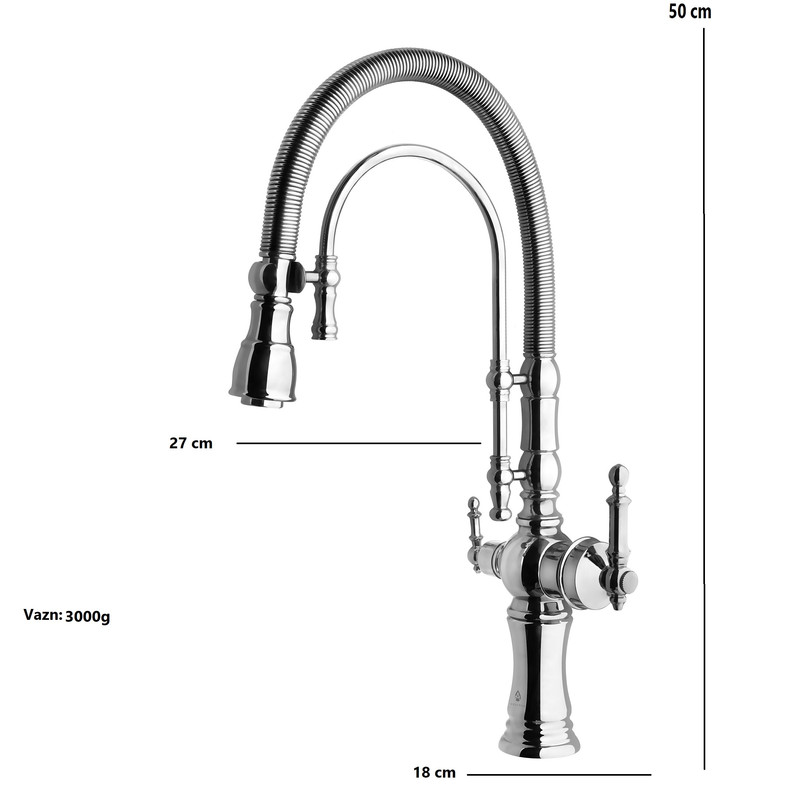 شیر آشپزخانه آکوا ریس مدل دوکاره گیلدا شیر آشپزخانه آکوا ریس مدل دوکاره گیلدا