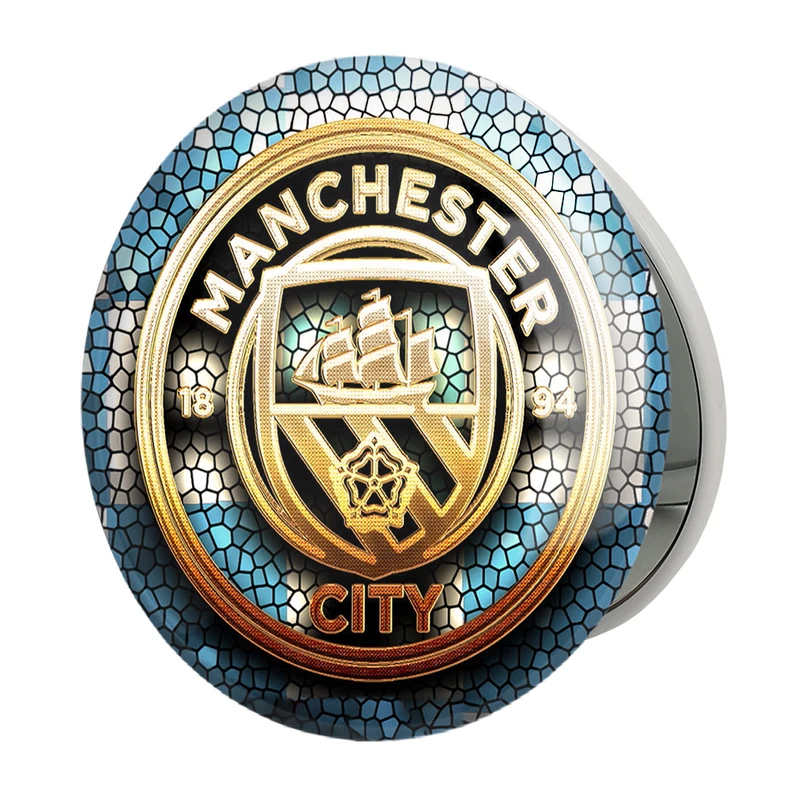 آینه جیبی خندالو طرح باشگاه منچستر سیتی مدل تاشو کد 26791 