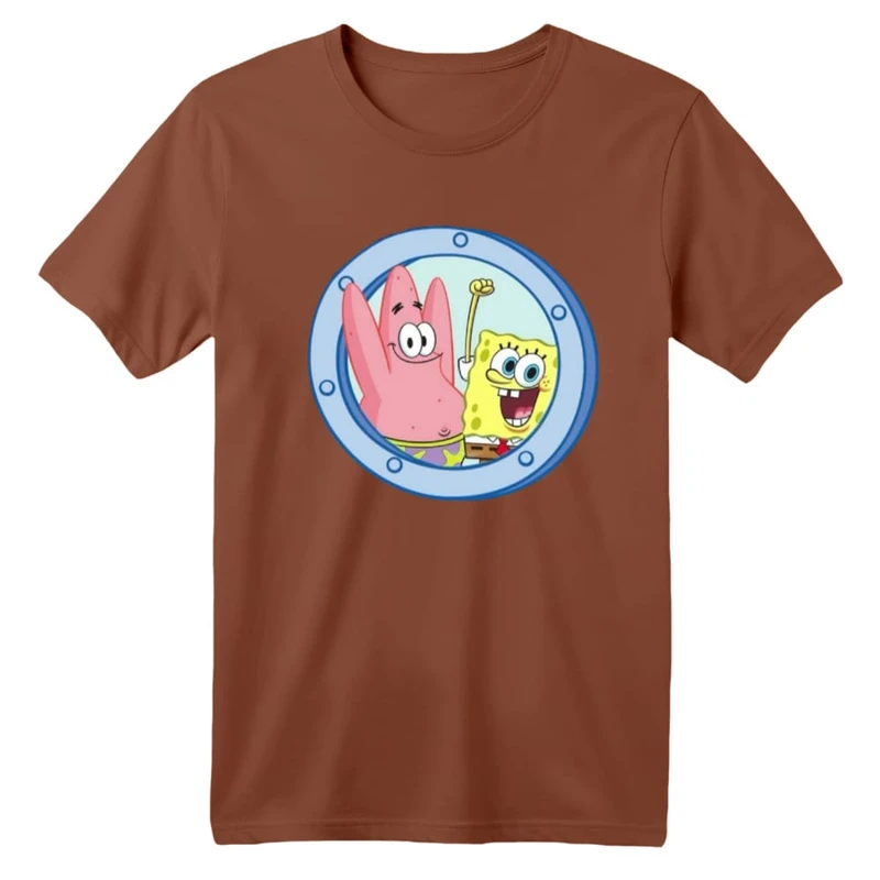 تی شرت آستین کوتاه بچگانه مدل باب اسفنجی کد ۱۱