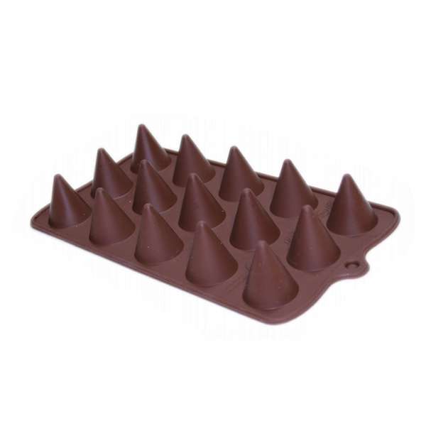 قالب شکلات مدل سیلیکونی طرح مخروطی یلدا کد 02010