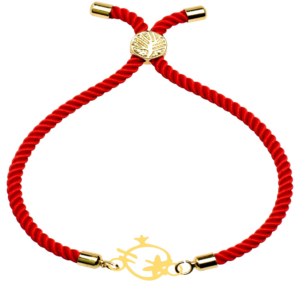 دستبند طلا 18 عیار زنانه کرابو طرح انار مدل kr101020