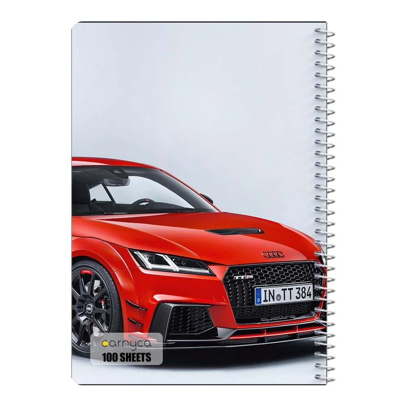دفتر مشق 100 برگ سیمی کارنیکا طرح آئودی Audi کد 67427