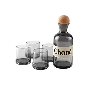 ست تنگ و لیوان 5 پارچه مدل Bailock 