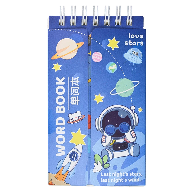 دفترچه لغت 80 برگ مدل MK-1492 طرح فضانورد عینکی