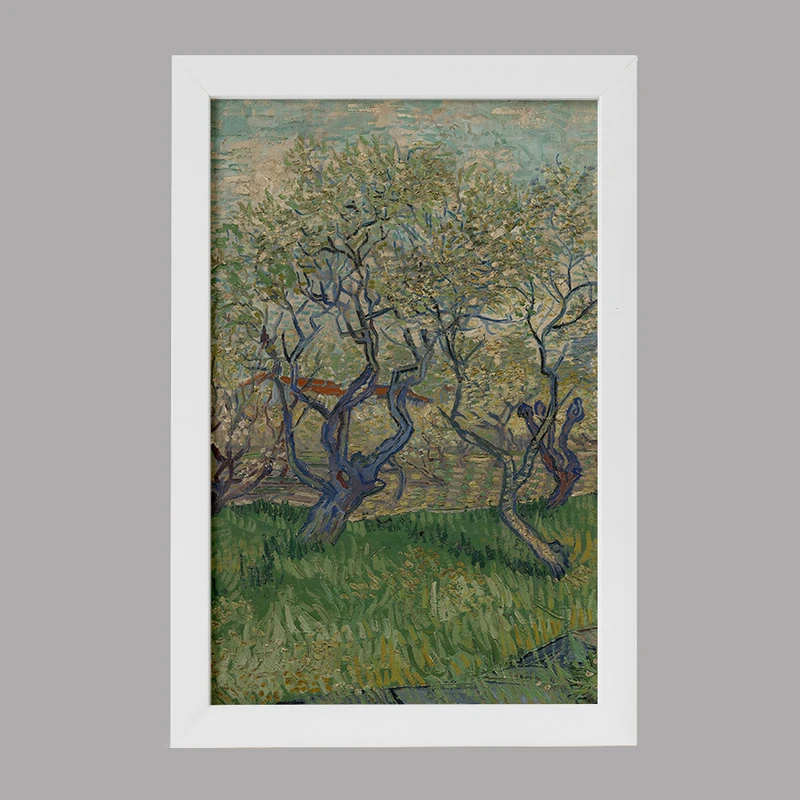 تابلو خندالو مدل باغ های در حال شکوفه دادن ونسان ونگوگ (Van Gogh) کد 36793