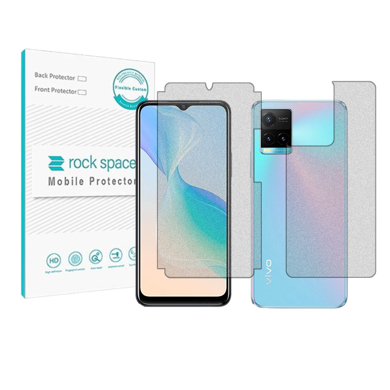 محافظ صفحه نمایش مات راک اسپیس مدل HyMTT مناسب برای گوشی موبایل ویوو Y33s به همراه محافظ پشت گوشی