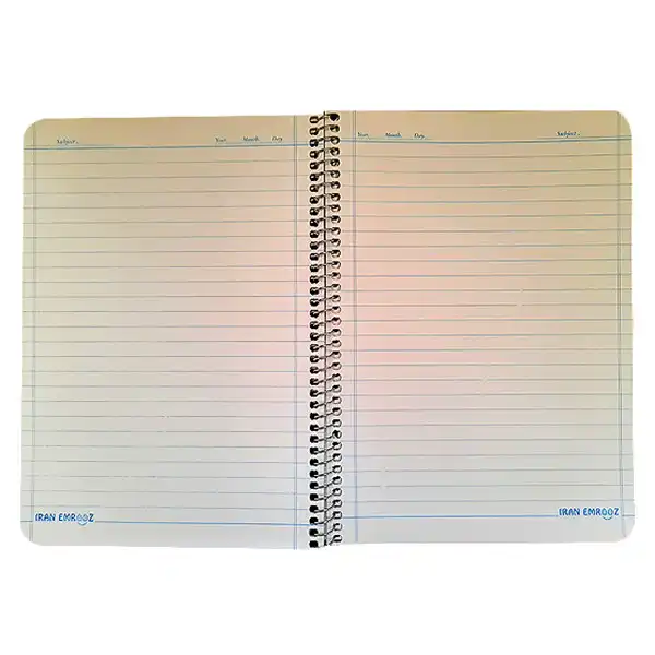 دفتر مشق 50 برگ مدل ساده مجموعه 5 عددی