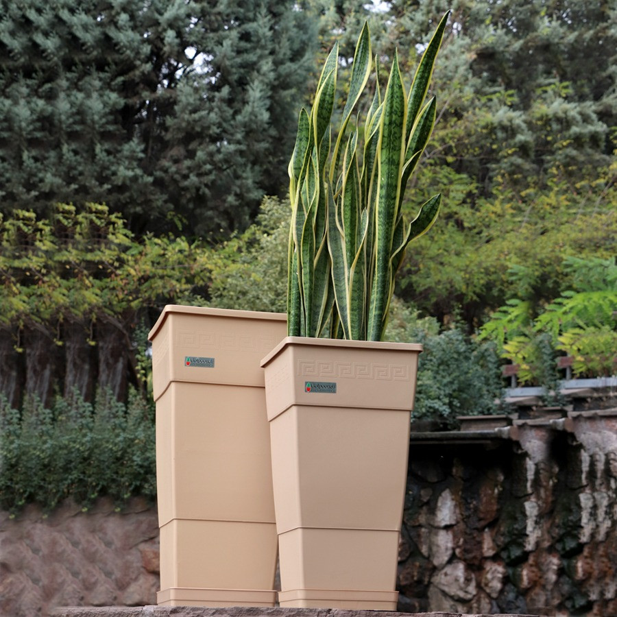 گلدان گلپونه مدل چهارگوش لابی 156