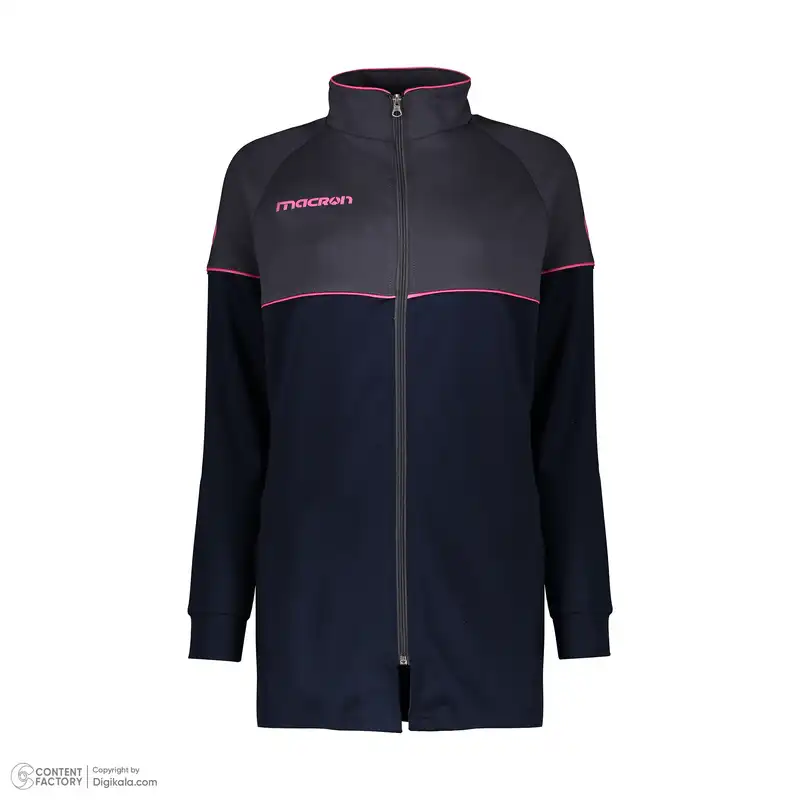 ست سویشرت و شلوار ورزشی زنانه مکرون مدل پارما رنگ سرمه ای