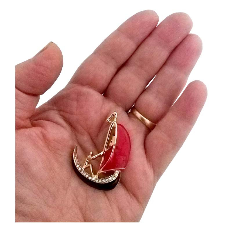 گل سینه دخترانه مدل قایق کد SH-10